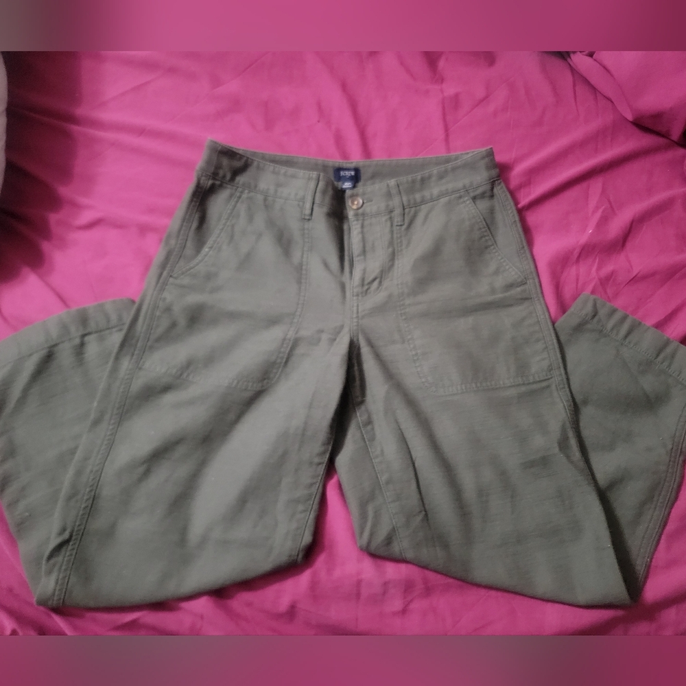 Olive Green Women's Capris